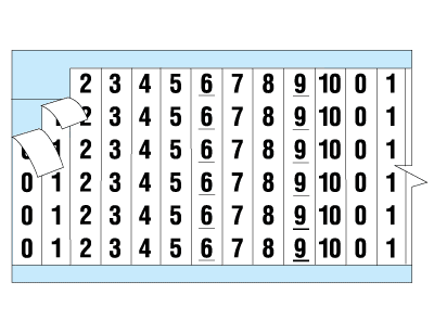 重復性連續(xù)數(shù)字 預印電線電纜標識